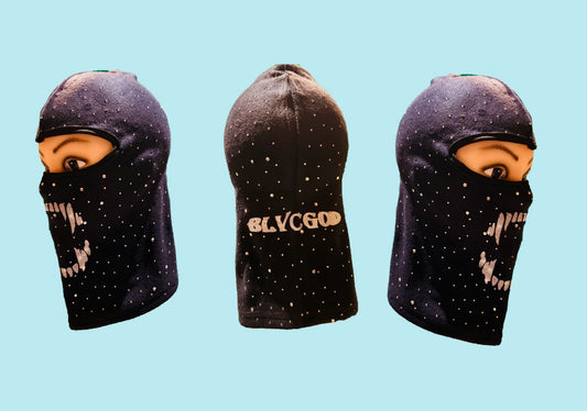 BLVCGOD RHINESTONE SKI-MASK