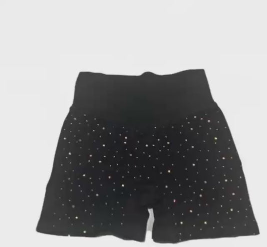 BLVCGOD LADIES RHINESTONE THONG