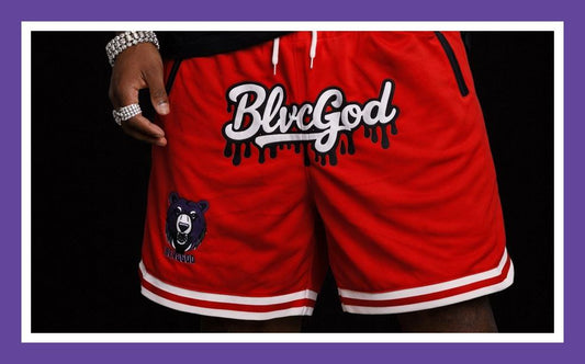 BLVCGOD JERSEY SHORTS