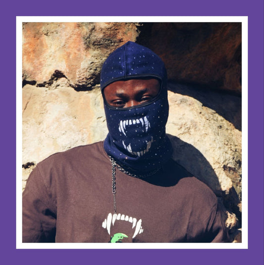 BLVCGOD RHINESTONE SKI-MASK