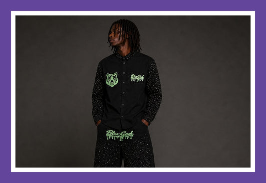 BLVCGOD BLVC RHINESTONE LONG SLEEVE
