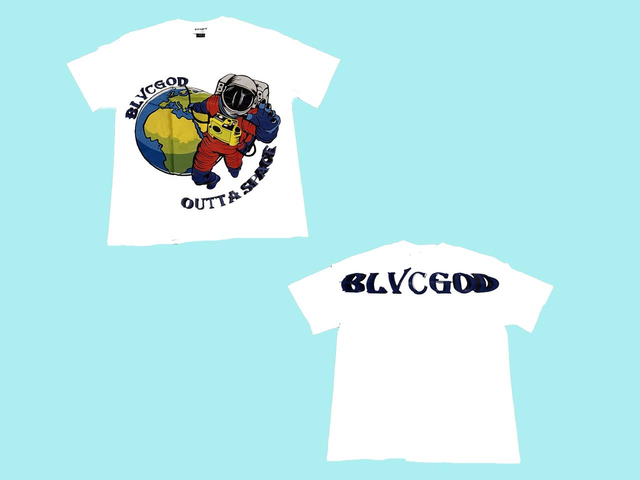 BLVCGOD OUTTA SPACE WHITE TEE